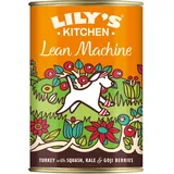 Lily's Kitchen Natürliches Nassfutter für ausgewachsene Hunde Dose - Lean Machine - Hundefutter Getreidefreies Rezept (6 x 400g dosen)