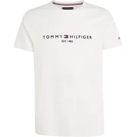 Tommy Hilfiger Logo Kurzarm-T-Shirt Snow White 3XL