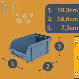 GarPet Stapelbox Polypropylen weiß