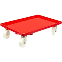 Proregal Transportroller für Euroboxen 60x40cm mit Kunststoffräder rot |