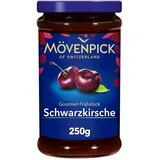 Mövenpick Gourmet-Frühstück Schwarzkirsche, hochwertiger Premiumaufstrich Fruchtaufstrich, 250 g