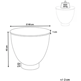 Beliani Beistelltisch, Nadine