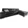 DOMO collection Ecksofa »Star, zeitlose Formensprache, elegante Optik, L-Form«, wahlweise mit Bettfunktion schwarz