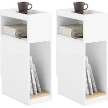 SoBuy Nachtschrank FBT171 20 x 35 x 60 cm Weiß