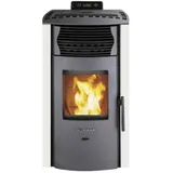 SCHENGER Pelletofen HP51 Weiß 8,8kW A+ Vollautomatisch WIFI+ECO+TIMER