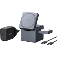 Anker 3-in-1 Ladewürfel mit MagSafe Black