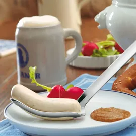 Rösle Original Weißwurstheber, Hochwertiger Küchenheber mit Hakengriff, Edelstahl 18/10, Geschenkverpackung, Spülmaschinengeeinget