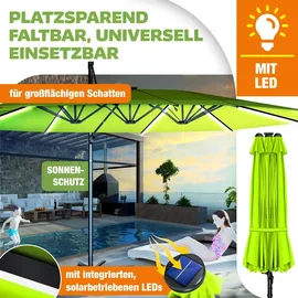Kesser Doppelsonnenschirm 460 x 270 cm Grün