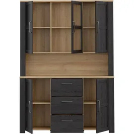 Forte Buffet Toneo 146,1 x 42 x 205,4 mehrfarbig