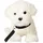Uni Toys Malteser mit Leine 26 cm