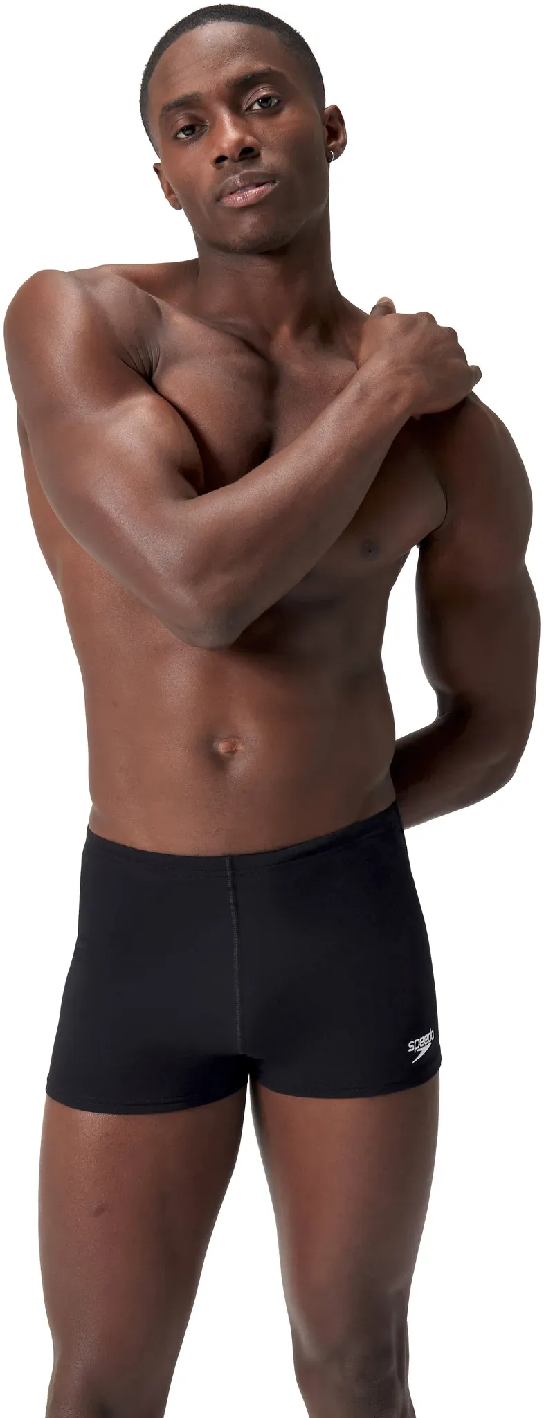 Badehose SPEEDO, Herren, Gr. 3 (XS), N-Gr, schwarz, Microfaser, Microfaser, unifarben, Badehosen Badehose, chlorbeständiges Material, schnelltrocknend, mit Tunnelzugbund