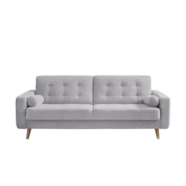deinbett Schlafsofa mit Bettkasten Fjord ¦ grau ¦ Maße (cm): B: 226 H: 88 T: 90.0