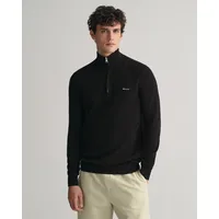 GANT Troyer »COTTON PIQUE HALF ZIP«, Gr. 4XL, BLACK, - 21470824-4XL