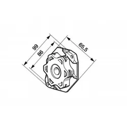 Somfy 9910051 NHK-Kompakt Adapterlager (BIS 85Nm) ( 208260)