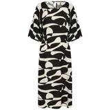 Soyaconcept Druckkleid Midikleid Schwarz 38