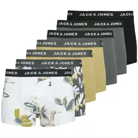 JACK & JONES JACABSTRACT TRUNKS 7 Pack bunt/grau/schwarz/weiß S