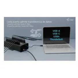 iTEC i-tec USB-C/USB-A Metal Charging + Data Hub 20x USB-C