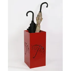 Schirmständer Design Umbrella open 23x23cm rot SZAGATO Made in Germany moderner Regenschirmständer groß Schirmhalter Regenschirmhalter Design