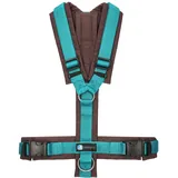AnnyX Fun Hundegeschirr Braun/Petrol S