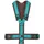 AnnyX Fun Hundegeschirr Braun/Petrol S