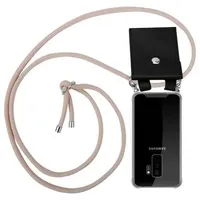 Cadorabo Schutzhülle für Samsung Galaxy S9 PLUS Hülle in Rosa Handy Kette Kordel abnehmbares Etui