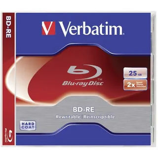 Verbatim Blu Ray BD-RE Single-Layer 25GB 1er Jewel Case Rohling