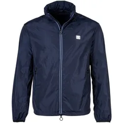 AX ARMANI EXCHANGE Herren Windjacke - Leichte Jacke, Reißverschluss, Taschen, einfarbig Dunkelblau L