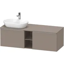 Duravit D-Neo Konsolenwaschtischunterbau wandhängend Basalt Matt 1400x550x459 mm - DE4950L70430000 DE4950L70430000
