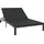 vidaXL Sonnenliege 206 x 62,5 x 74 cm Schwarz