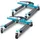 BITUXX 2x Bituxx Rangierhilfe Rangierheber mechanisch Wagenheber Auto Rangierroller Rangierheber belastbar bis 560 kg pro Rangierroller (Blau)