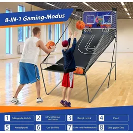 Costway Basketballkorb Lila