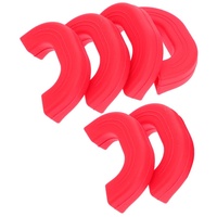 6St Topf Ohrringe hitzeschutz Topfgriff-Griffhülse Ersatzgriff für Pfannen Bratpfanne Deckel für Topfgriffe Topfdeckel Kochutensilien Griffigkeit Kieselgel rot