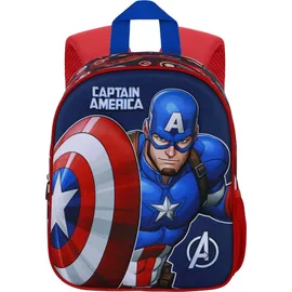 Marvel Captain America Patriot 3D Rucksack 31cm - Blau