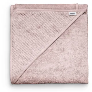 Ehrenkind® Kapuzenhandtuch | Babyhandtuch mit Kapuze aus kuschelig weicher Bio-Baumwolle | Badetuch in 100x100 cm | Rose | Badehandtuch Kinder | Als Baby Erstausstattung Neugeborene oder Baby Geschenk