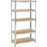 Tectake tectake® Schwerlastregal, in verschiedenen Ausführungen, belastbare, höhenverstellbare MDF-Böden, schnelle Montage