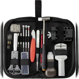 TOOLCRAFT Uhrengehäuseöffner Uhrmacher-Werkzeugsatz 147teilig Schwarz