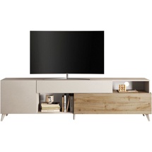 INOSIGN Lowboard »Monaco Breite 241 cm, TV-Schrank mit 1 Tür, 1 Klappe u. 1 Schubkasten«, Fernsehtisch, TV-Board, Soft/Self Closing, weiß