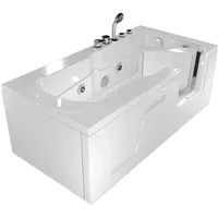 AcquaVapore Whirlpool Seniorenwanne mit Tür 150 x 75 cm (S17-EH-WP-L)