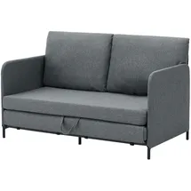 [en.casa] - Bettsofa, Soini mit Liegefunktion Dunkelgrau