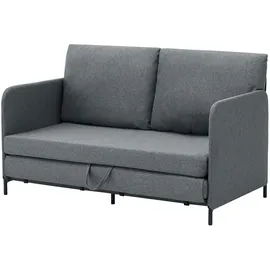 [en.casa] - Bettsofa, Soini mit Liegefunktion Dunkelgrau