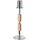 Fink Kerzenleuchter PORTERO Aluminium/Edelstahl Braun/Silber