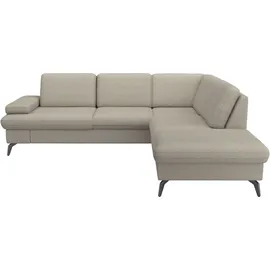 sit&more Ecksofa SIT & MORE "Morris Jubi L-Form, B: 238 cm", grau (taupe), B:238cm H:83cm T:202cm, 95% Polyester, 5% Polyamid, Sofas, Ecksofa, mit Armteilfunktion & 1 Zierkissen, optional Bettfunktion