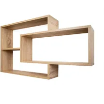 TRAUMMÖBEL Karo Wandregal 60 x 20 x 180 cm Natur