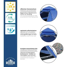 Lumaland Pop Up Kuppelzelt Blau