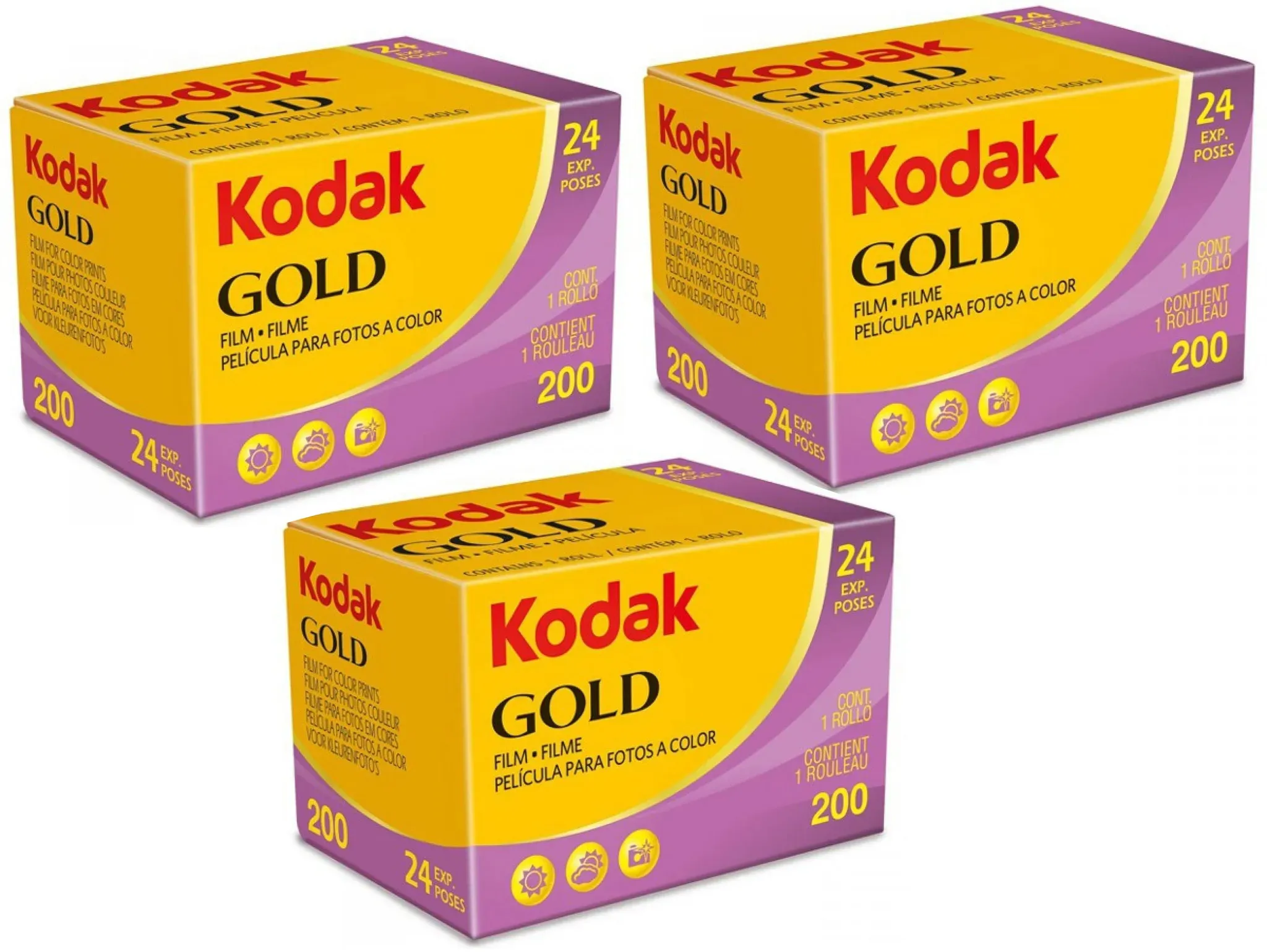 KODAK Gold 200 135-24 Dreierpack