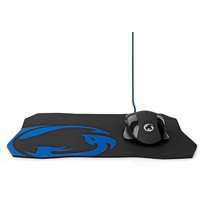 Nedis Gaming Mouse & Mouse Pad Set Verdrahtet 1200 | 2400 | 4800 / 7200 dpi Einstellbar DPI (Kabelgebunden), Maus, Schwarz