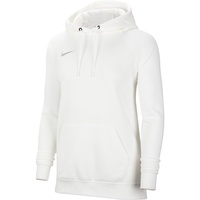 Nike Damen Team Club 20 Fleece Hoodie Women sweatshirt, White/Wolf Grey, S