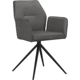 PLACES OF STYLE »Ozias« () Sitz und Rücken gepolstert, Gestell aus Metall schwarz, Sitzhöhe 50 cm, 2er Set,