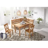 massivline&more Eckbankgruppe MASSIVLINE & MORE "Königsee", braun (wildeiche, eichefarben, eichefarben), T:54cm, Massivholz, Sitzmöbel-Sets, Eckbankgruppe, Eckbank ist umstellbar, Eckbank mit Truhe