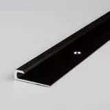 PROVISTON | Einfassprofil | Aluminium eloxiert | Bronze Dunkel | Breite 30 mm | Höhe 5 mm | Länge 1000 mm | Gebohrt | Abschlussprofil | Einschubprofil | Abschlussleiste | Bodenprofil | 1 Stück